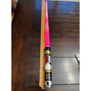 Lightsaber Toy Blade Extendable Pink/ purple Glow‎ FX Sound